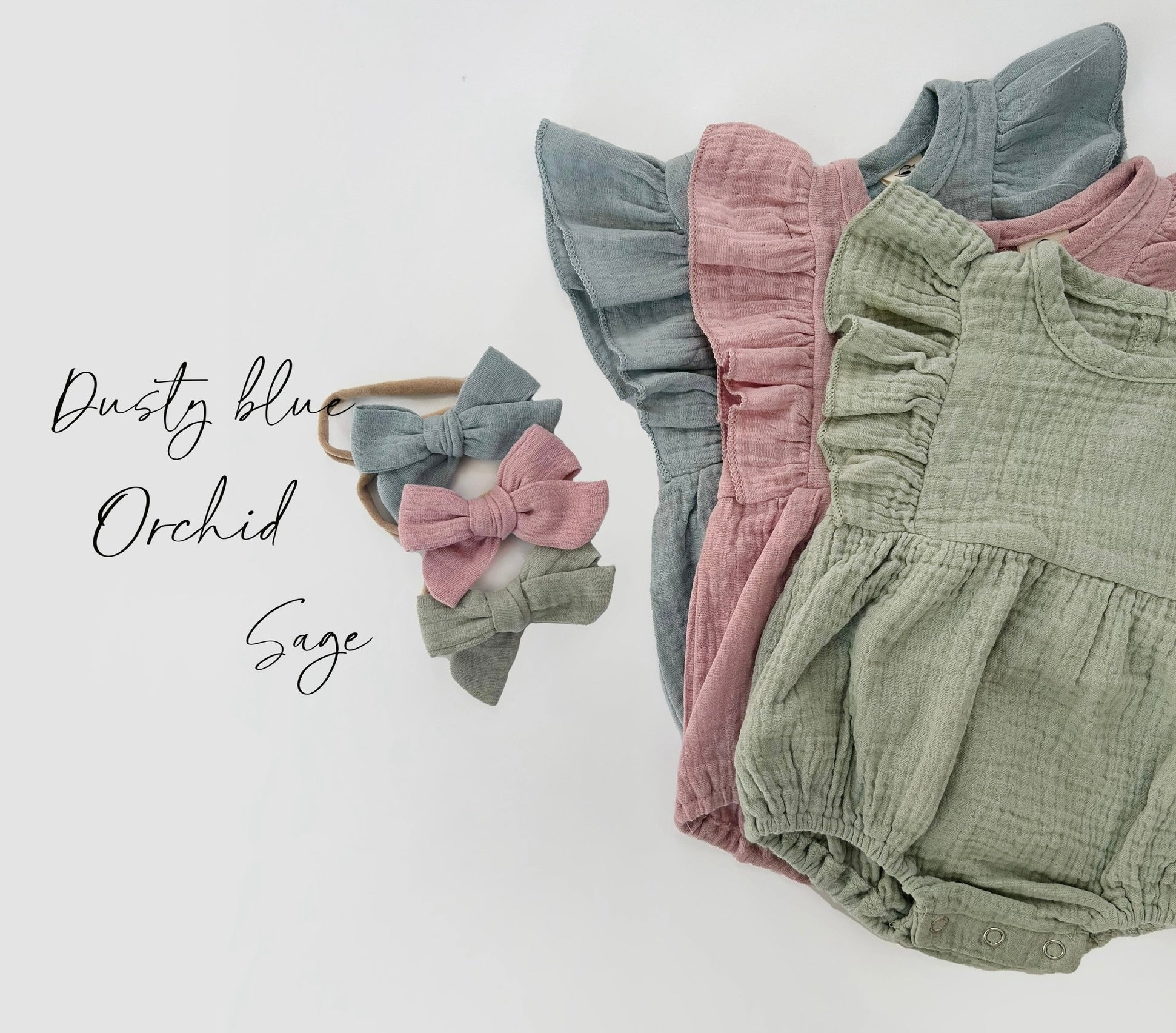 Muslin Flutter Sleeve Romper