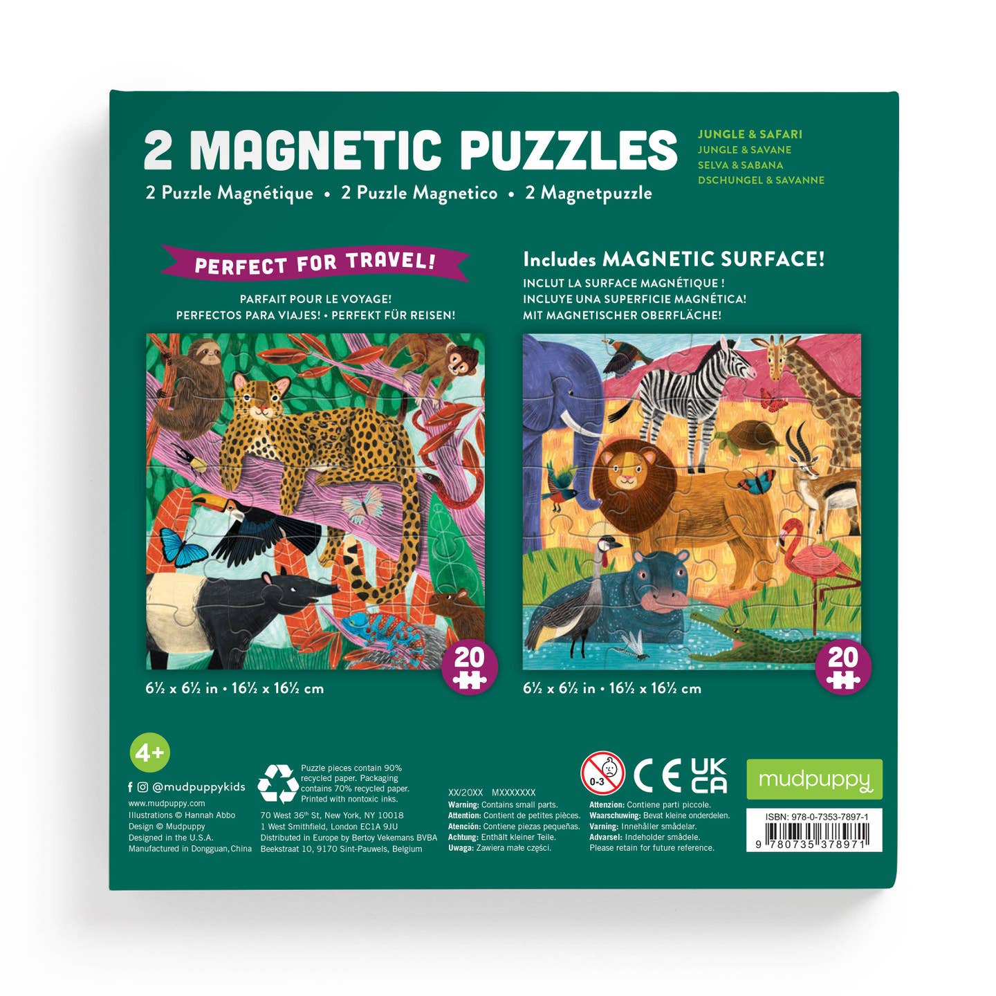 Magnetic Puzzle - Jungle & Safari