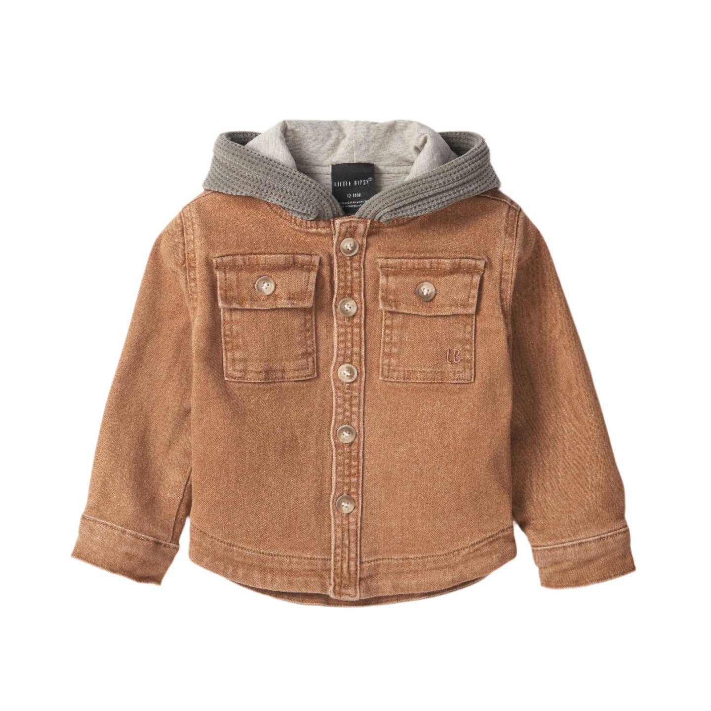 Hooded Denim Shacket