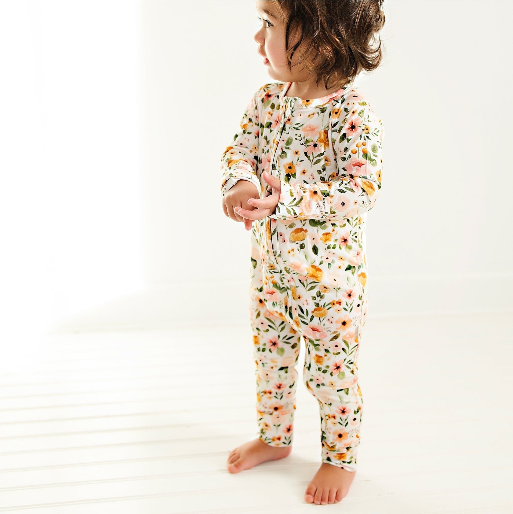 Boho Floral Bamboo Romper