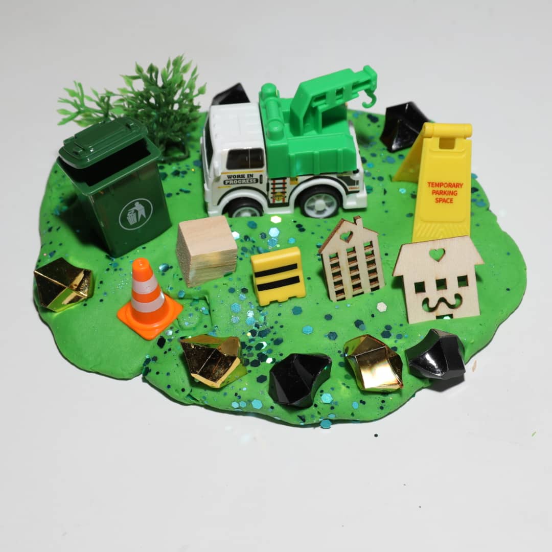 Play Dough Jar - Trash Truck