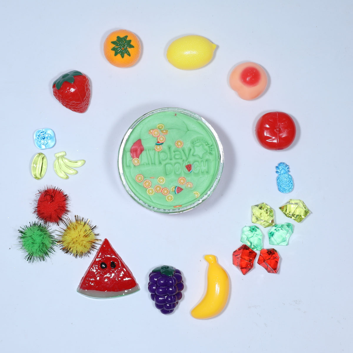 Play Dough Jar - Fruit