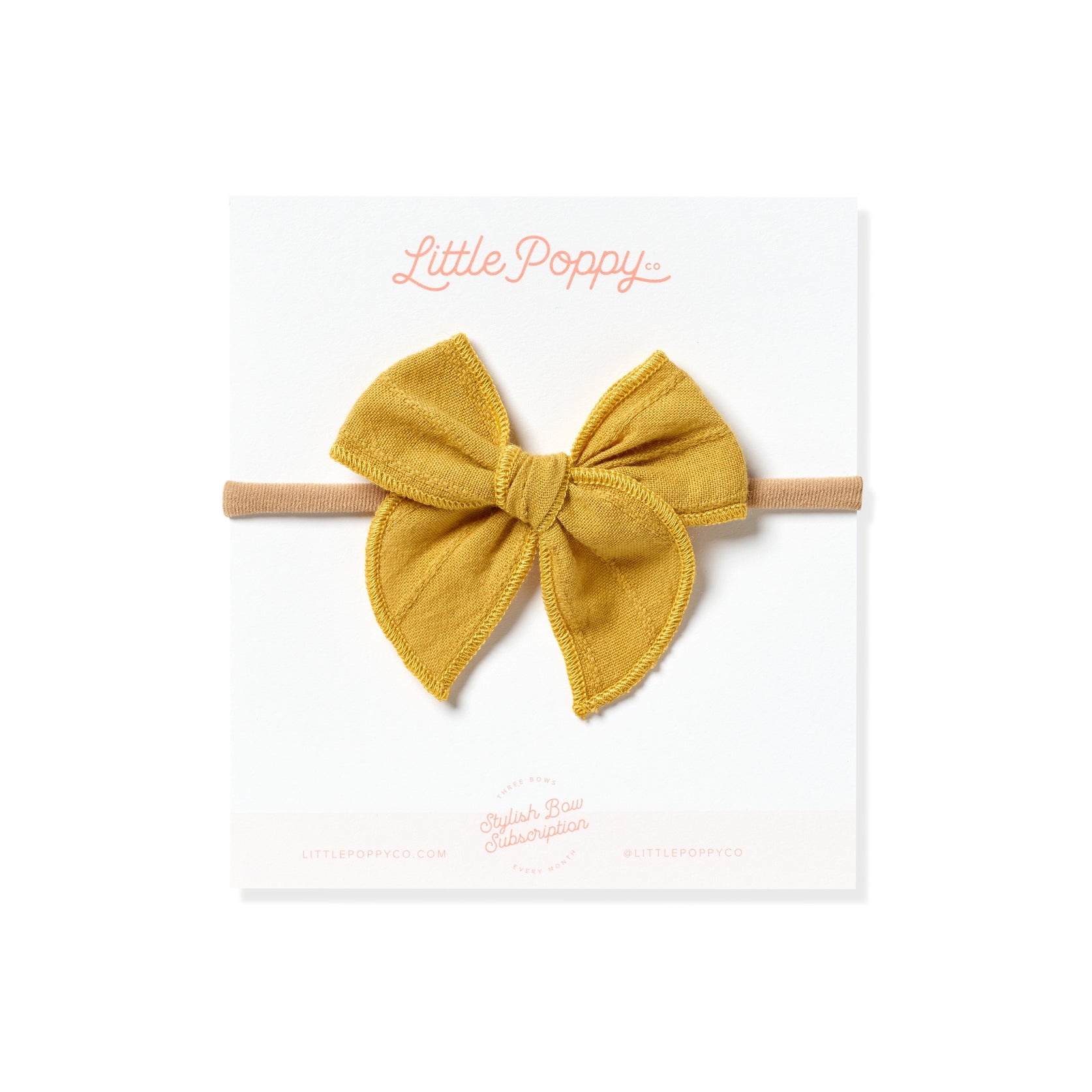 Mustard Headband Bow