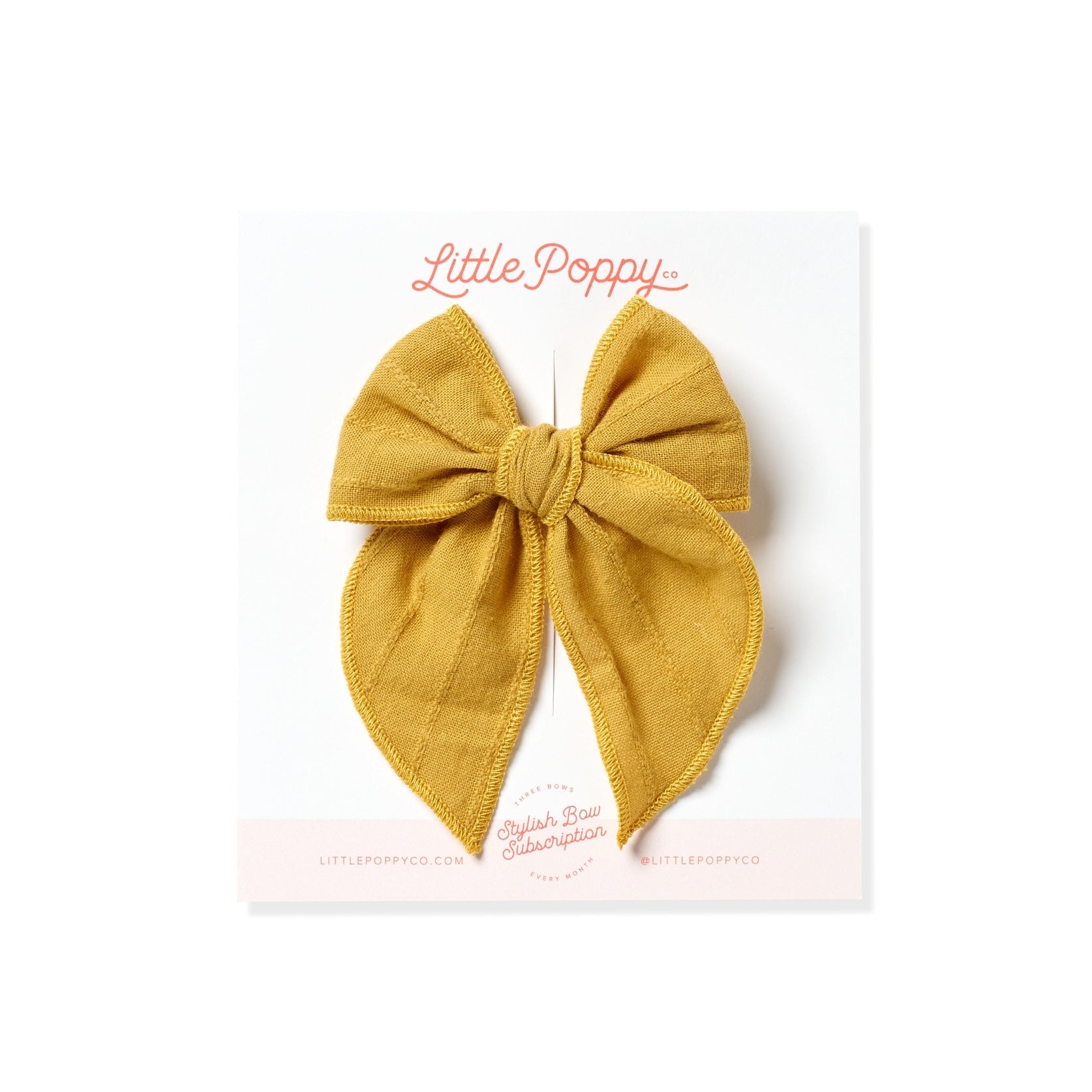 Mustard Bow Clip