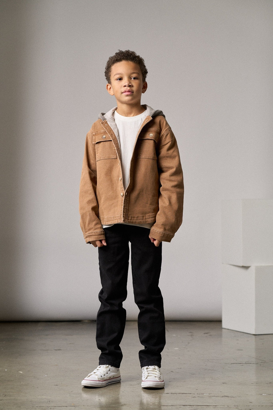 Hooded Denim Shacket
