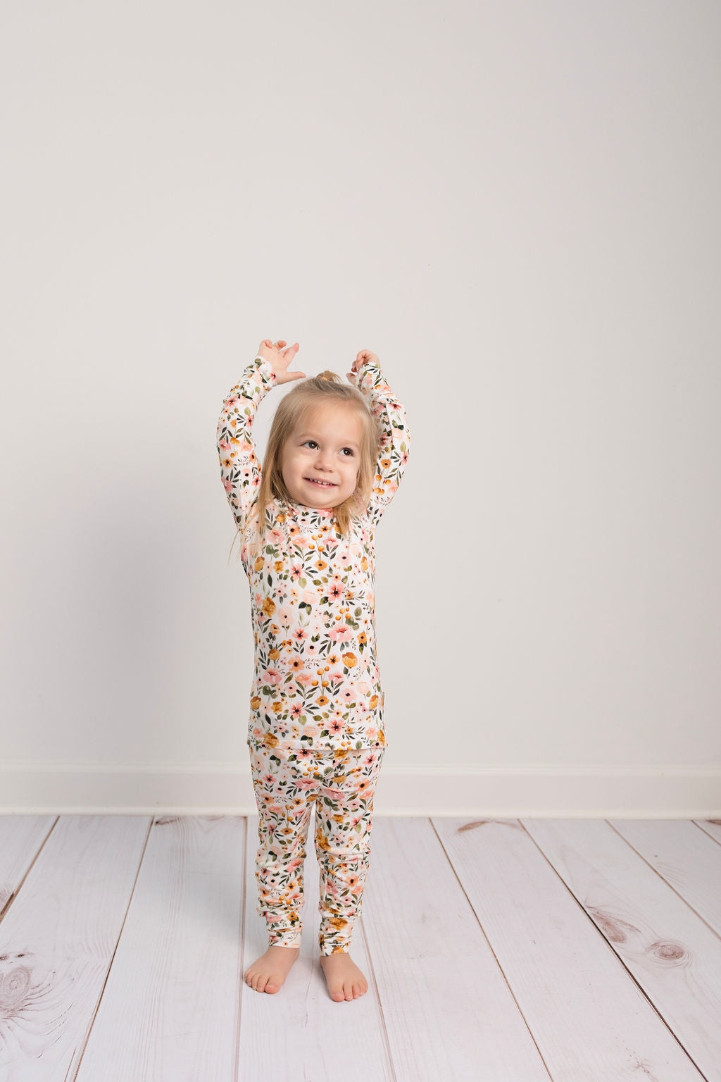 Boho Floral Two Piece Bamboo Pajamas