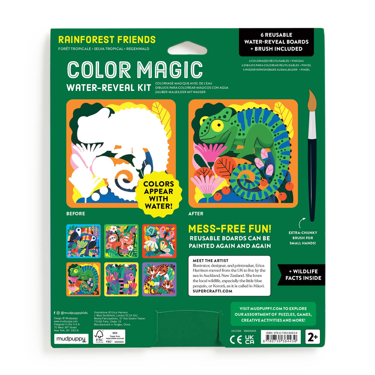 Color Magic Water Reveal Kit - Rainforest Friends
