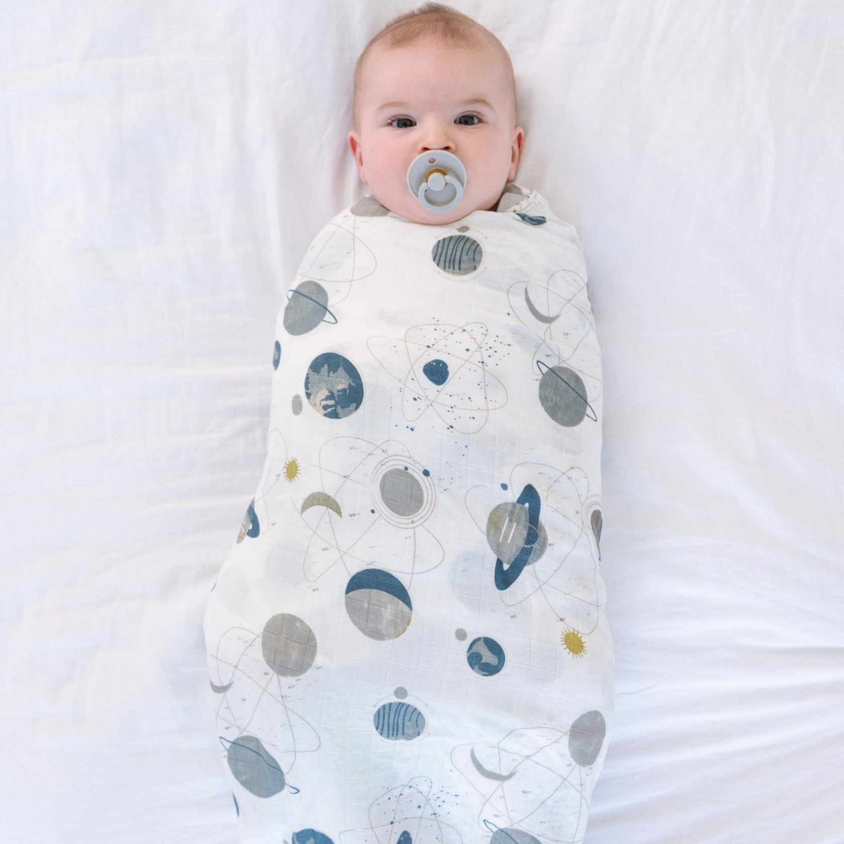 Bamboo Muslin Swaddle - Space