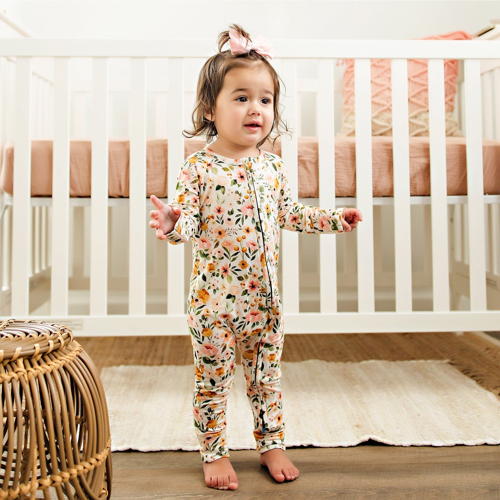 Boho Floral Bamboo Romper