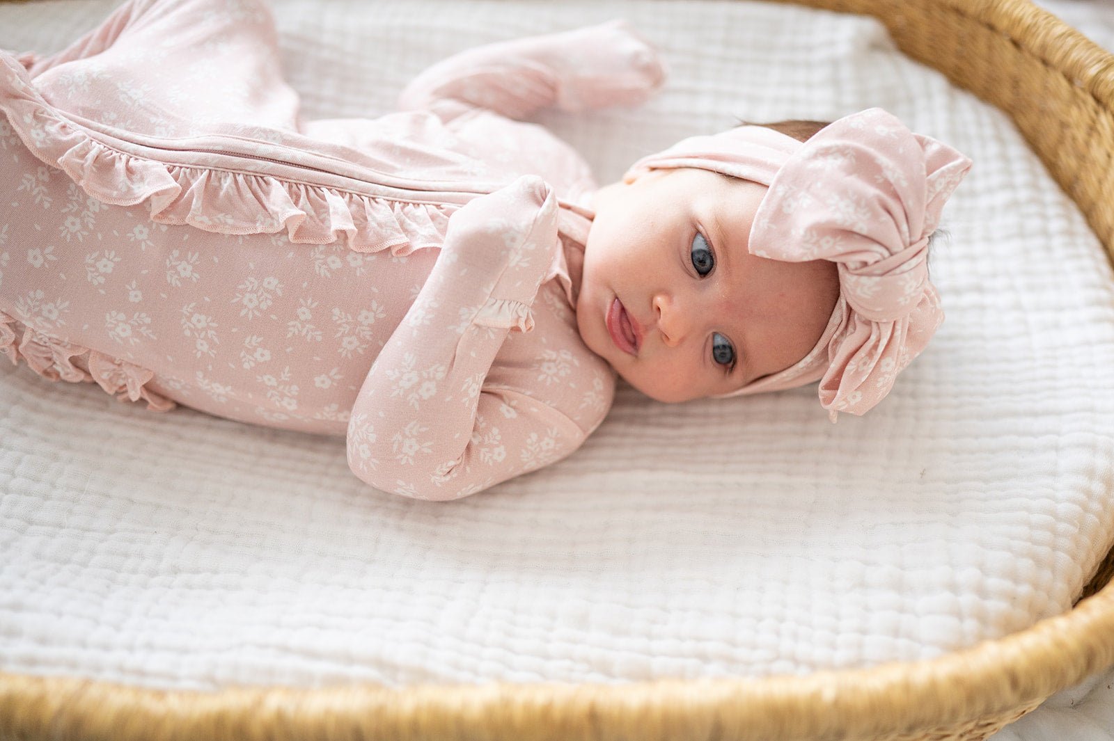 Blush Blossoms Ruffle Romper